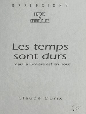 cover image of Les temps sont durs